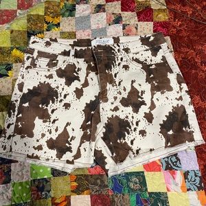 Judy Blue Cow print shorts
